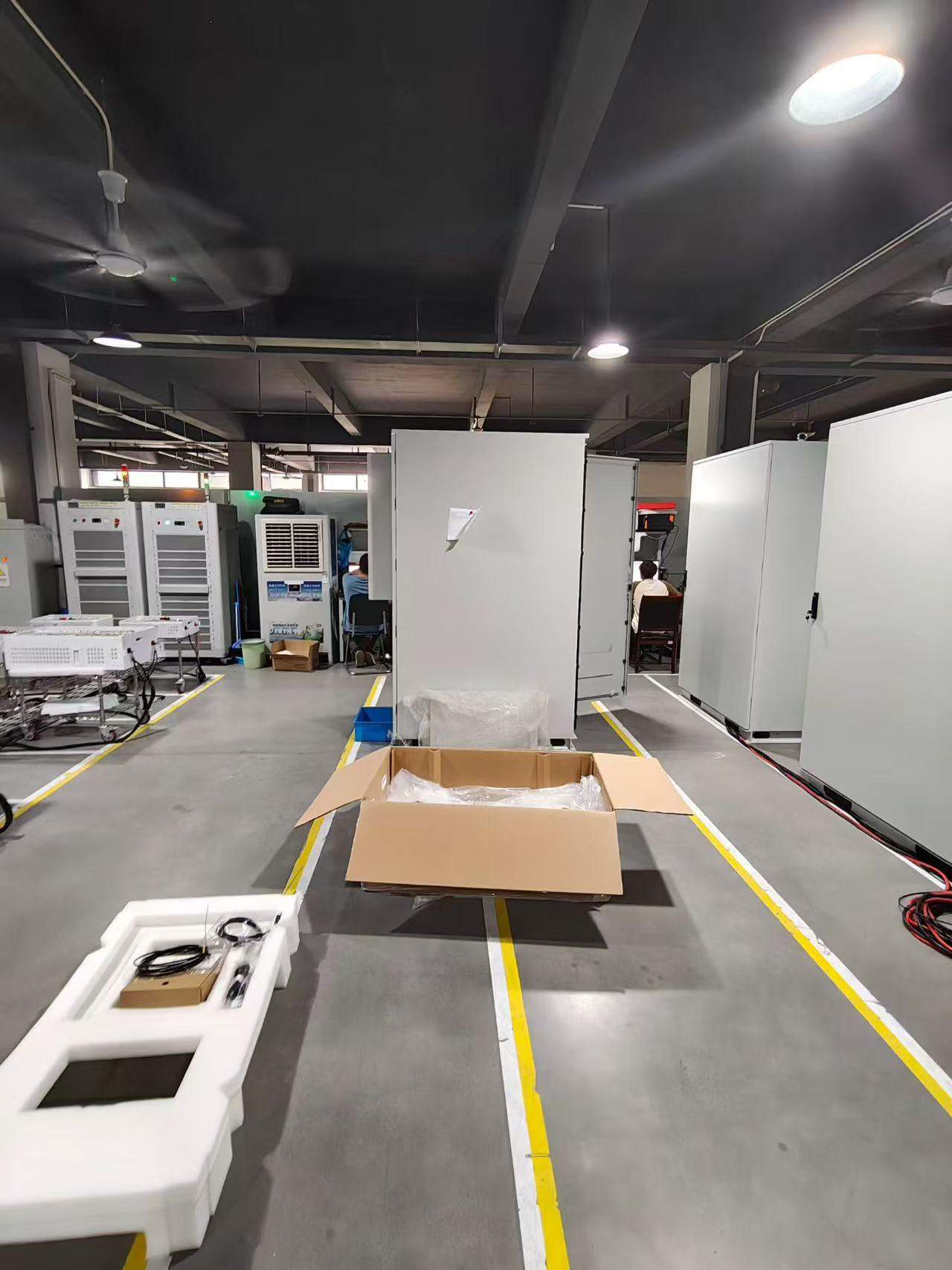 LiFePO4 battery testing and assembly bay